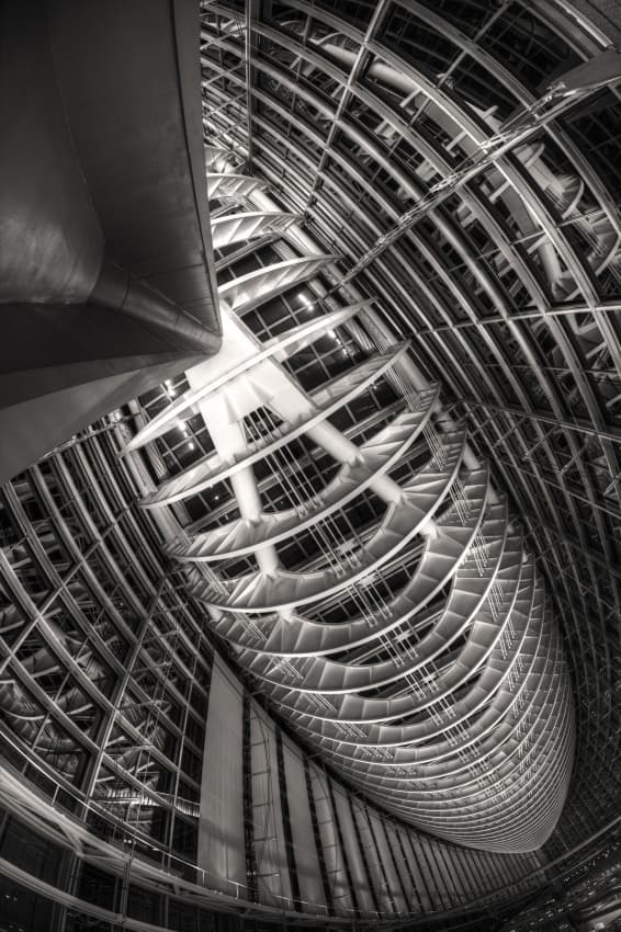 Modern Architectural Curves by Shigehiro Ono — canvas wall art