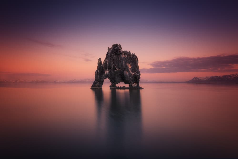 Majestic Sea Stack Sunset by David Martin Castan — canvas wall art