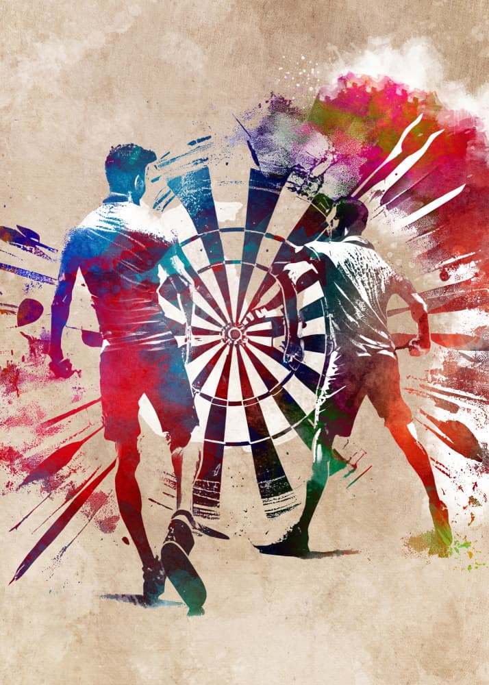 Dart Sport Art 6 by Justyna Jaszke — canvas wall art