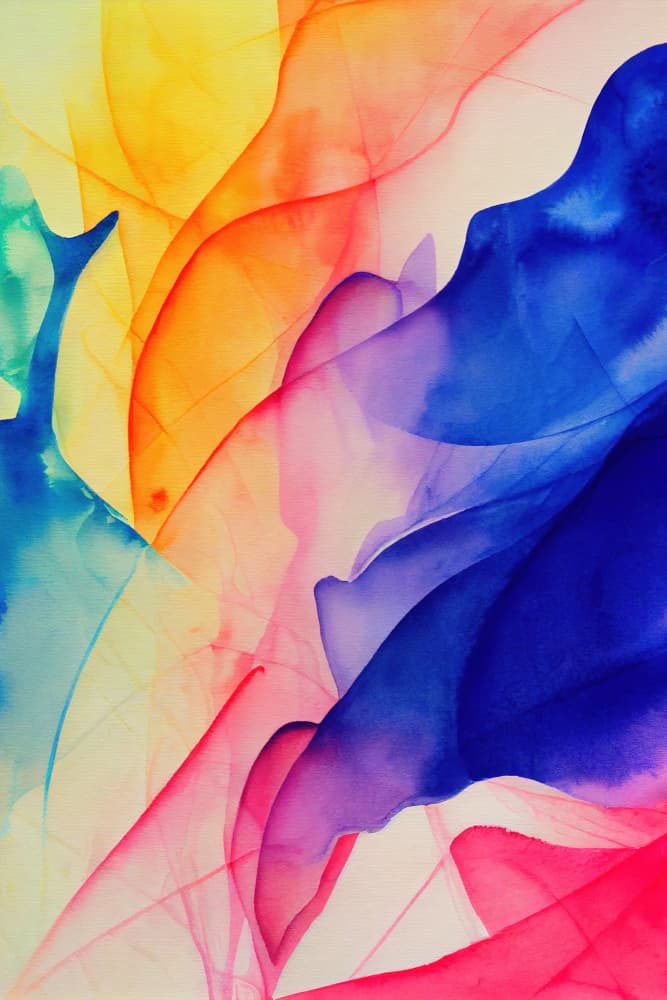 Flowing Rainbow Hues by Mauro — canvas wall art
