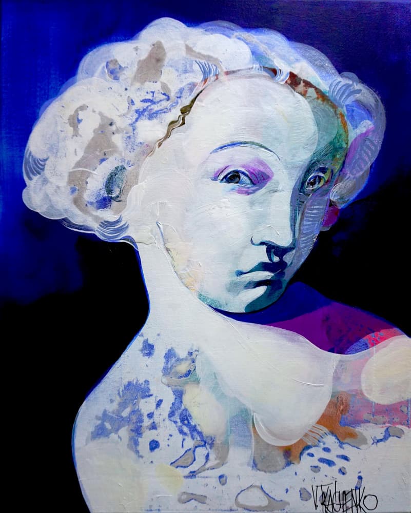 Abstract Woman Portrait by Victor Tkachenko — canvas wall art