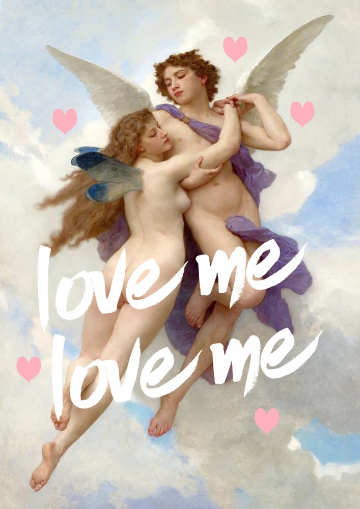 Love Me Angelic Embrace by Talitha McQueen — canvas wall art