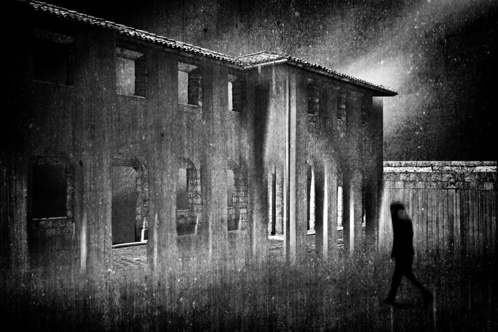 Eerie Night Wanderer by Raffaele Corte — canvas wall art