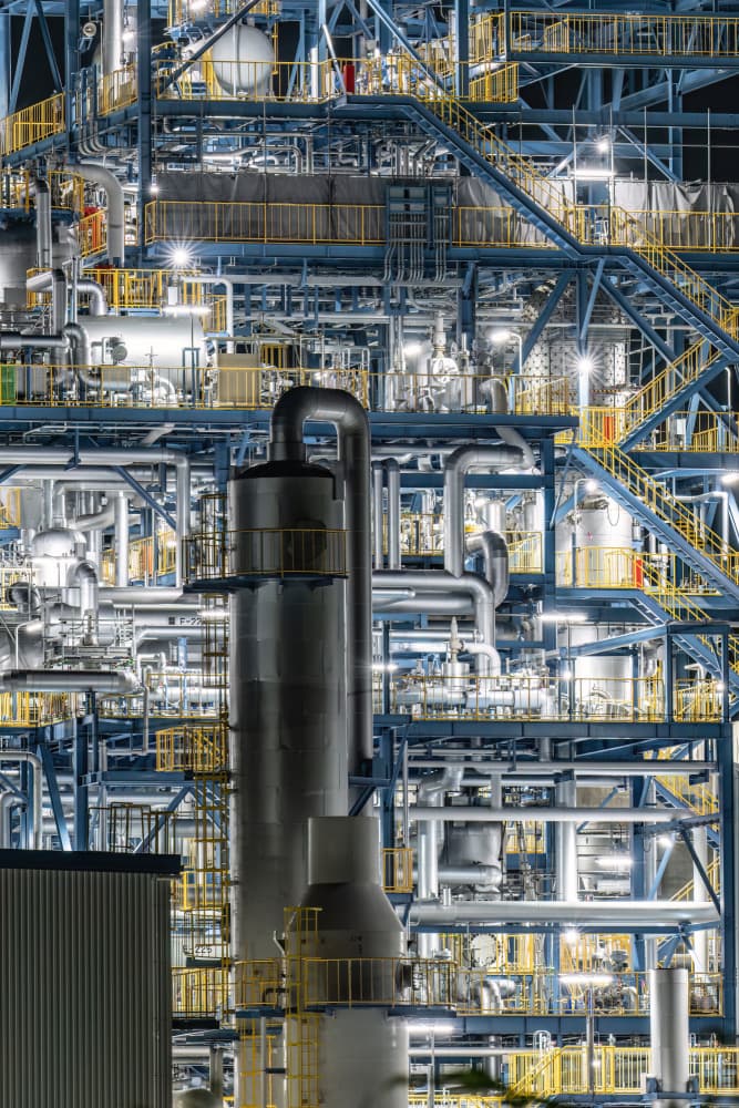 Illuminated Industrial Night by Kobayashi Tetsurou — canvas wall art