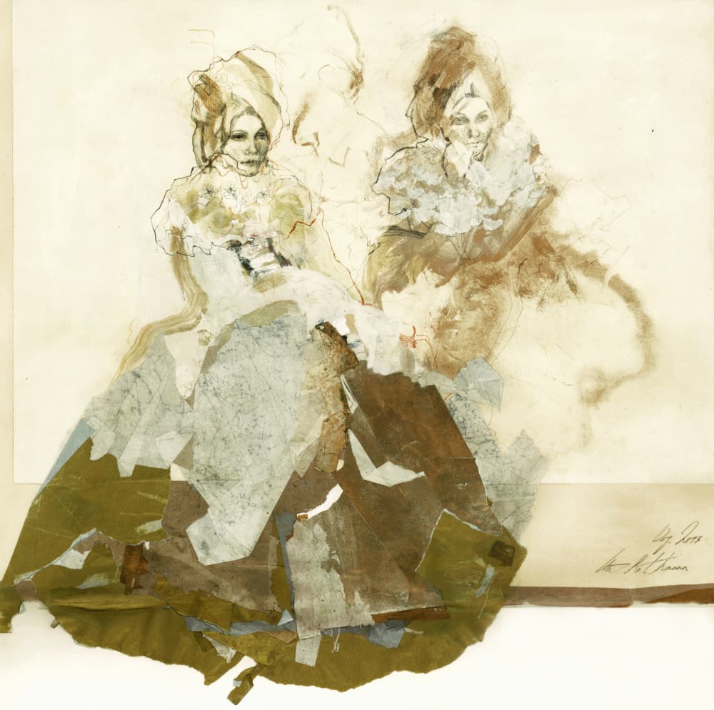 Elegant Turban Women by Ute Rathmann — canvas wall art