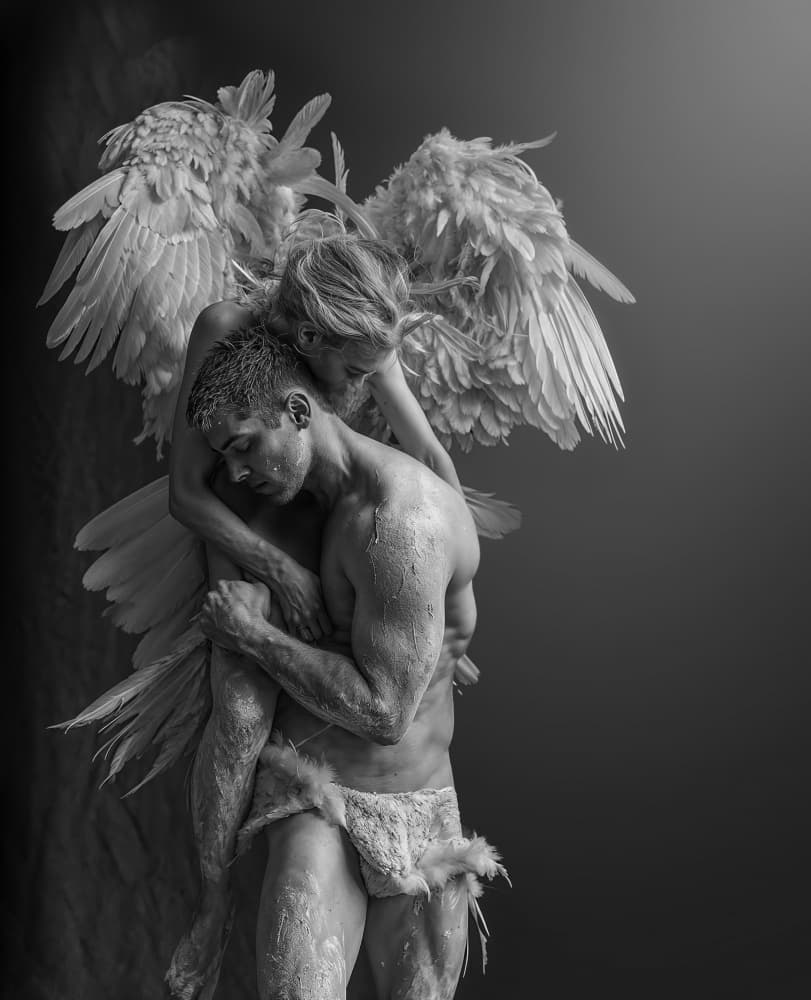 Angel's Embrace by DDiArte — canvas wall art