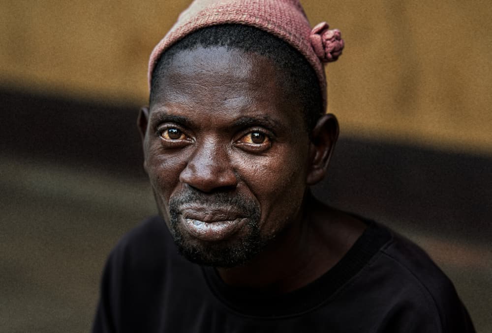 Black Man's Gaze by Joxe Inazio Kuesta Garmendia — canvas wall art