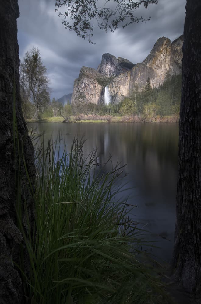 Majestic Valley Waterfall by Larry Deng APA — canvas wall art