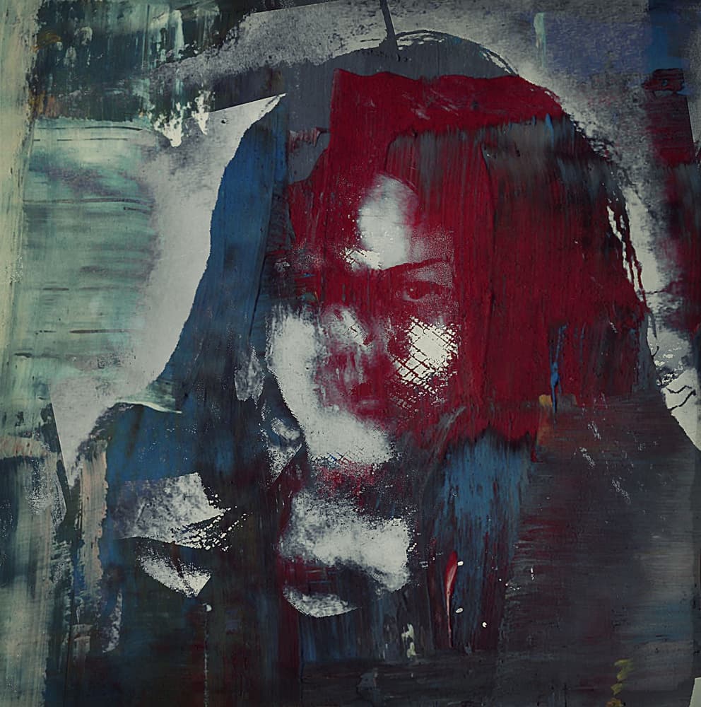 Distressed Abstract Portrait by Dalibor Davidovic — canvas wall art