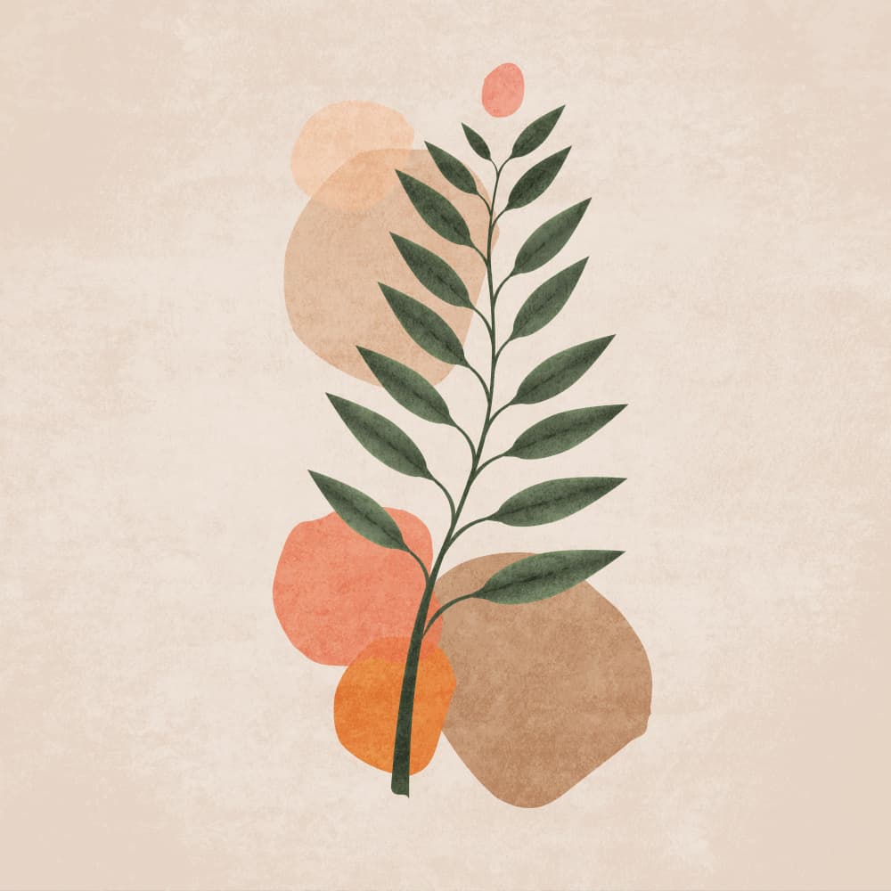 Leafy Harmony by Emel Tunaboylu — canvas wall art