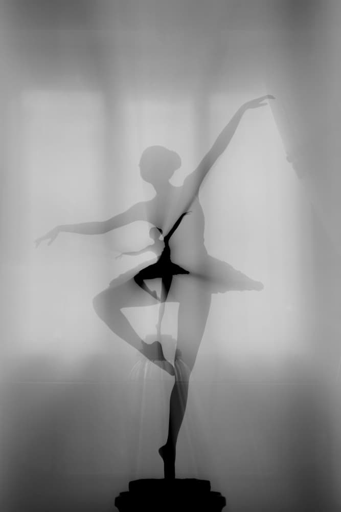 Ethereal Ballerina Movement by pphgallery — canvas wall art