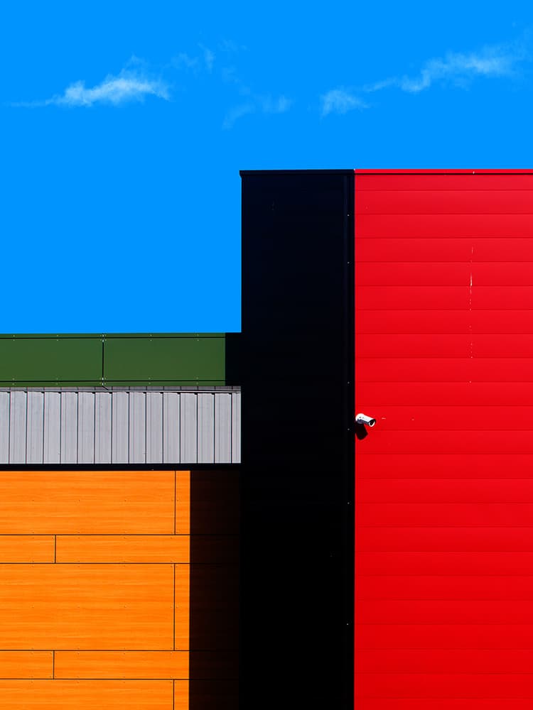 Vibrant Architectural Blocks by Massimo Della Latta — canvas wall art