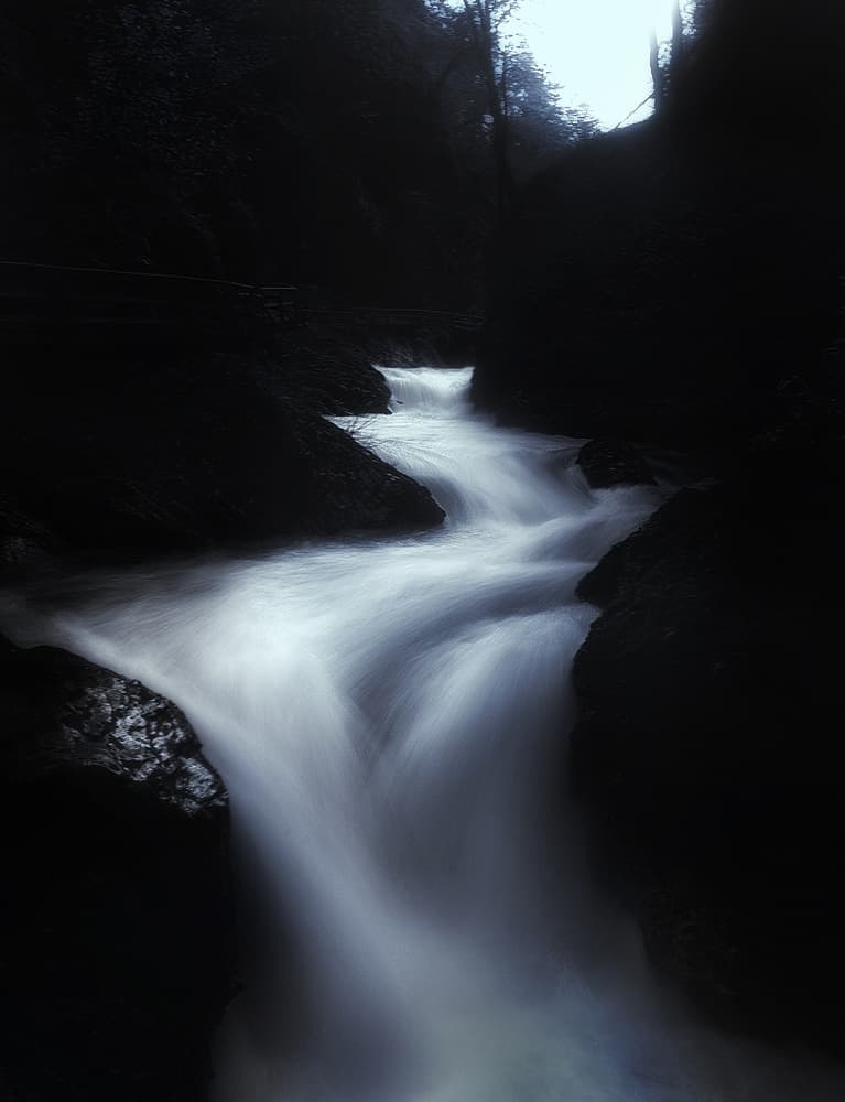 Misty River Gorge by swapnil deshpande — canvas wall art