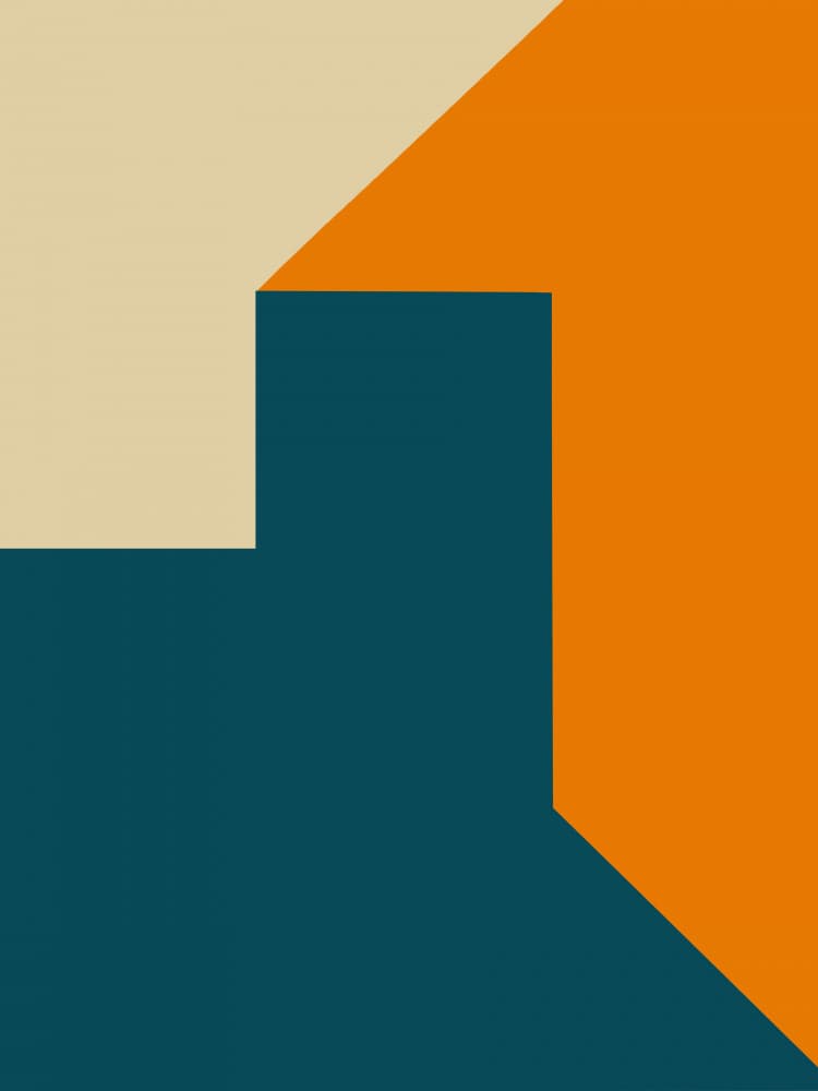 Geometric Color Block by Little Dean — canvas wall art