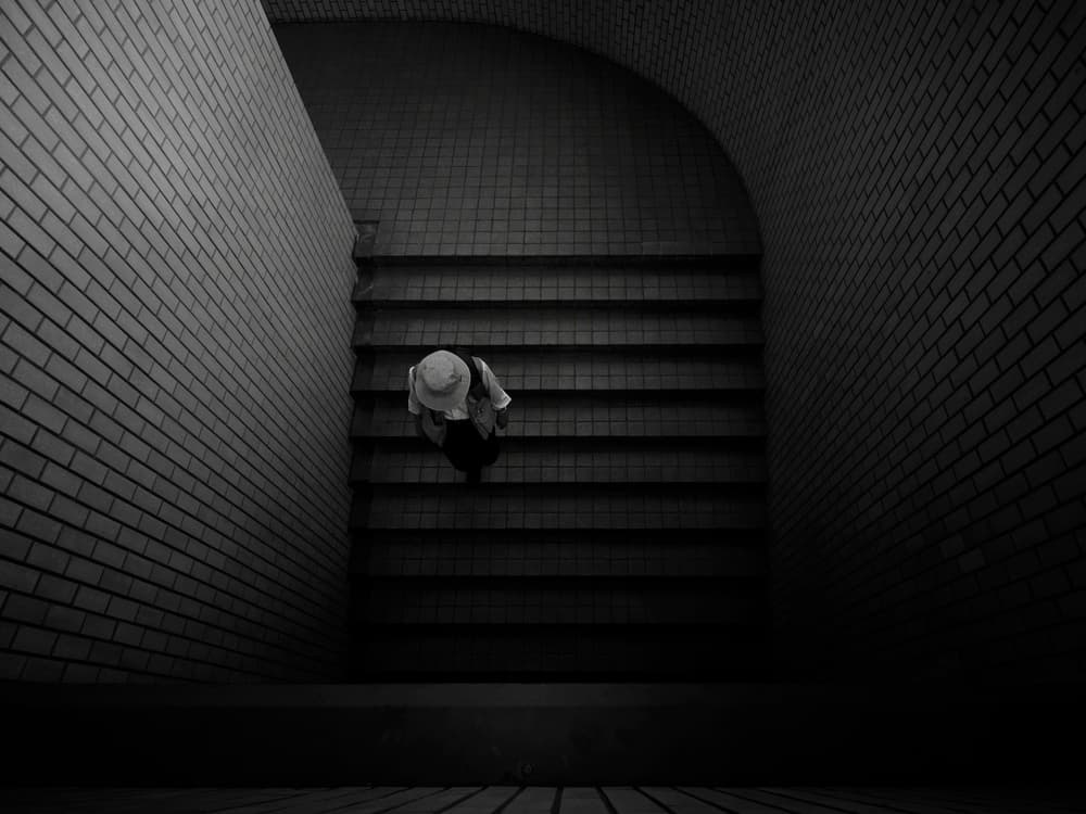 Descending Into Shadow by Yasuhiro Takachi — canvas wall art