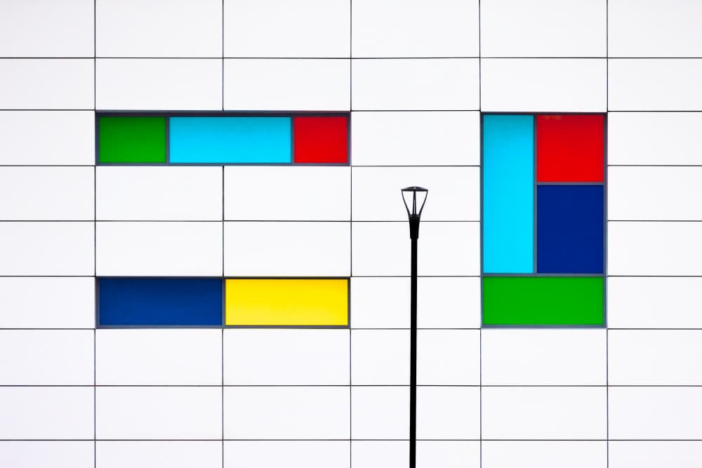Modern Geometric Wall by Steven Zhou — canvas wall art