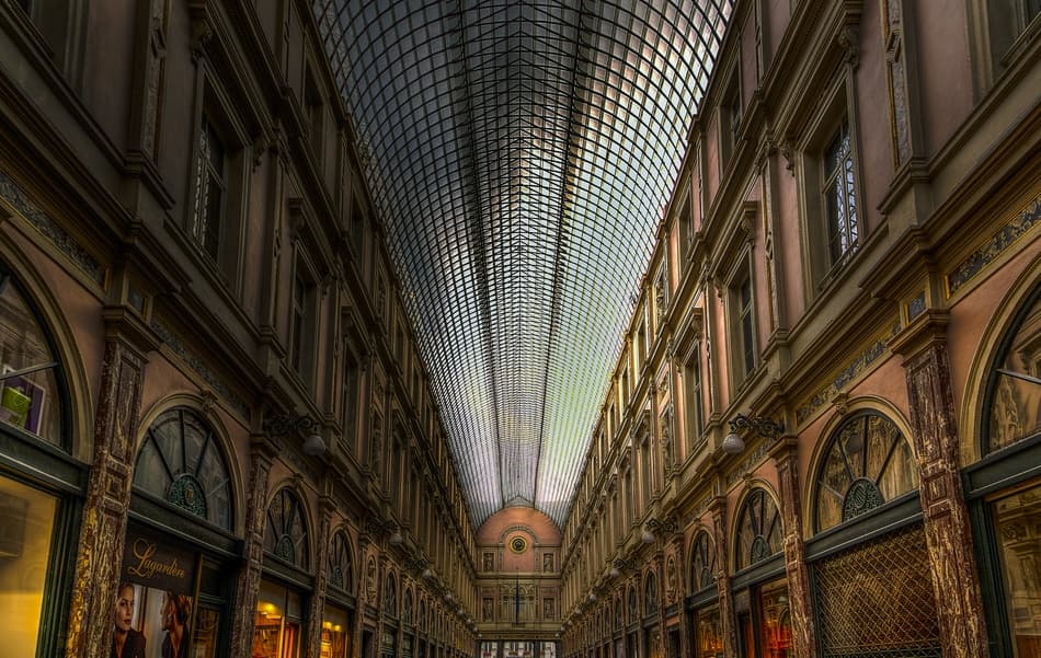 Grand European Arcade by Adrian Popan — canvas wall art