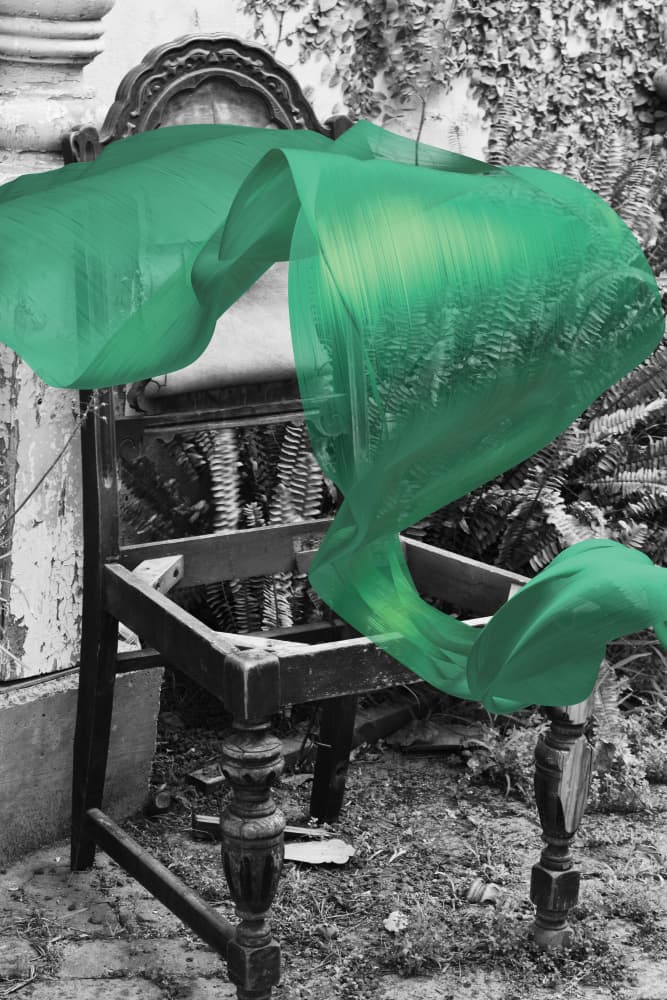Ethereal Green Chair by Sue Skellern — canvas wall art