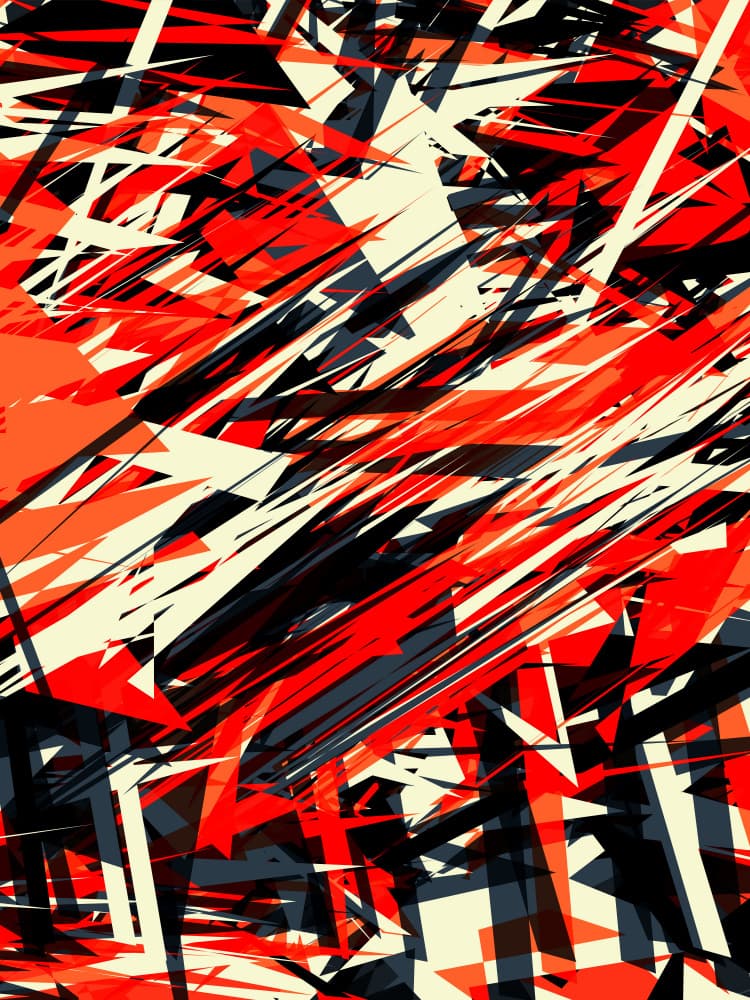 Dynamic Geometric Chaos by Petr Strnad — canvas wall art
