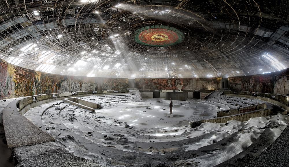 Abandoned Soviet Dome by Milen Dobrev — canvas wall art
