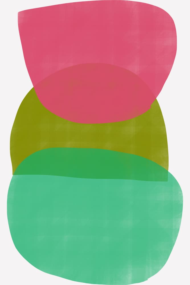 Organic Color Block Stack by cartissi — canvas wall art