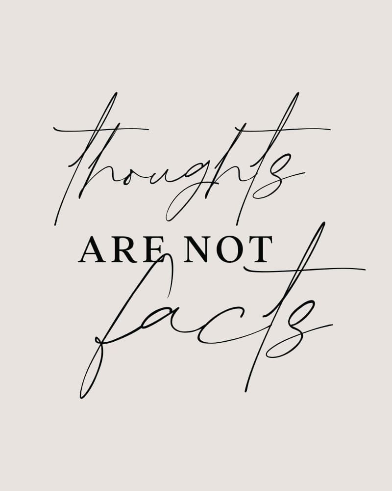 Thoughts Not Facts by KsanaKalpa — canvas wall art