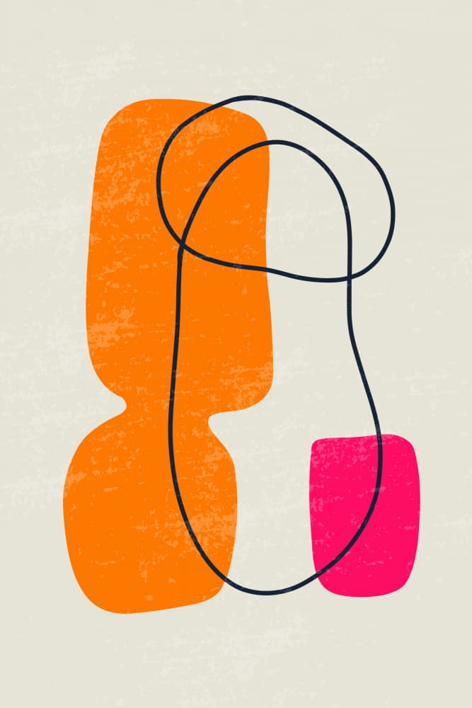 Organic Shapes Abstract by jay stanley — canvas wall art