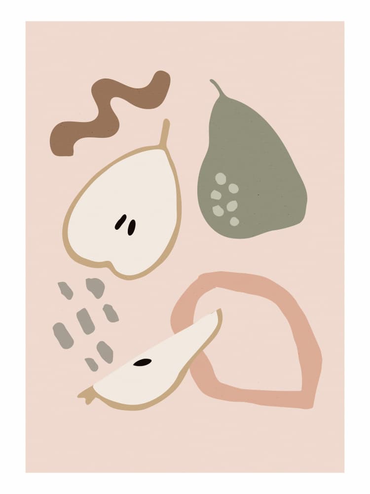 Abstract Fruit Play by Treechild — canvas wall art