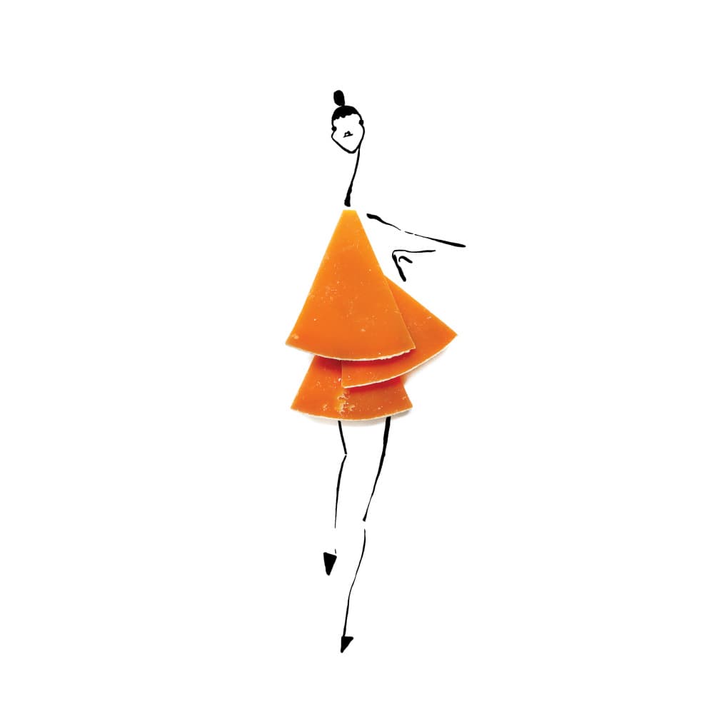 Orange Fashion Figure by Gretchen Roehrs — canvas wall art