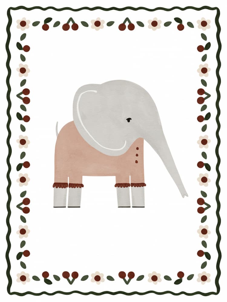 Elephant Elegance by Treechild — canvas wall art