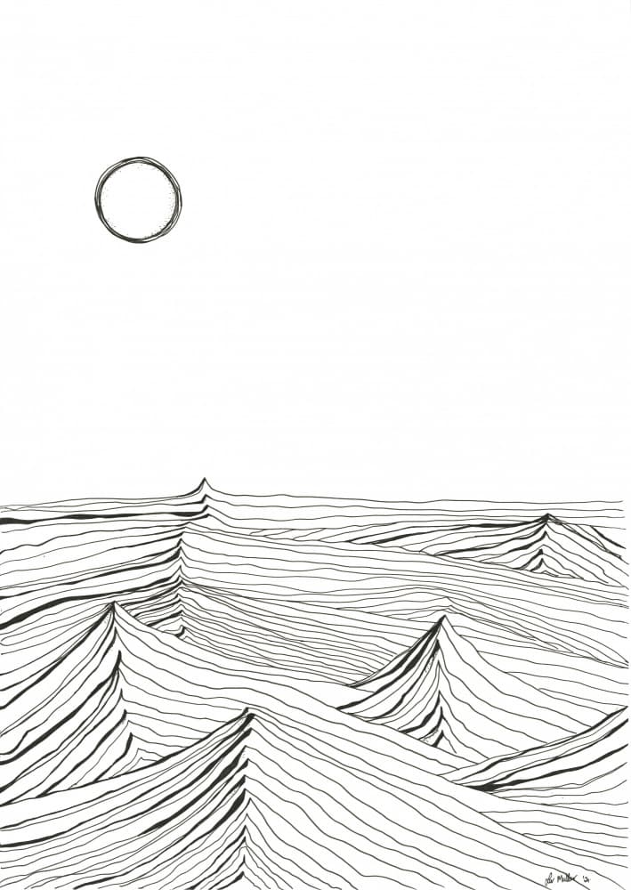Ocean Wave Sun by Lor Muller — canvas wall art