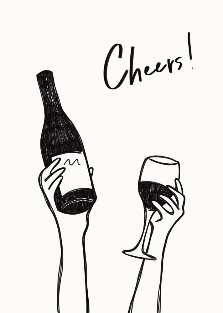 Cheers Wine Toast by Rio Soléy — canvas wall art
