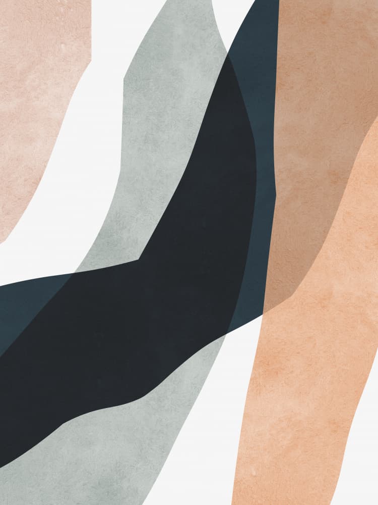 Abstract Earthy Shapes by Vitor Costa — canvas wall art