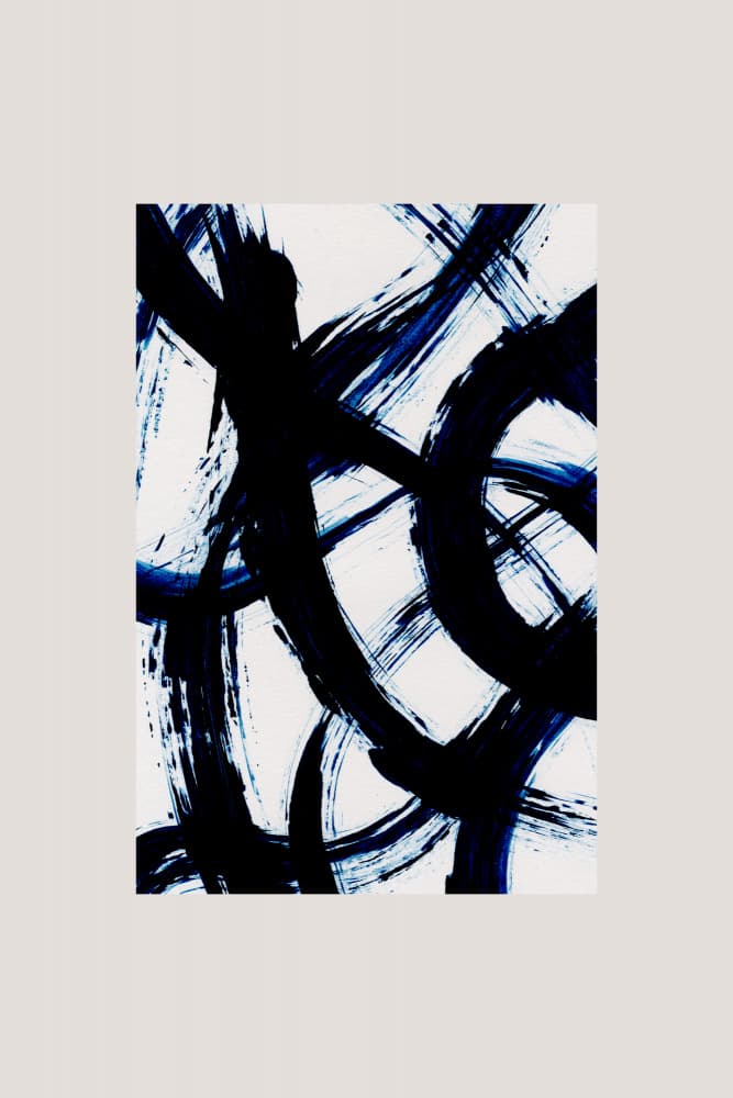 Abstract Brush Strokes 98 by Mareike Böhmer — canvas wall art