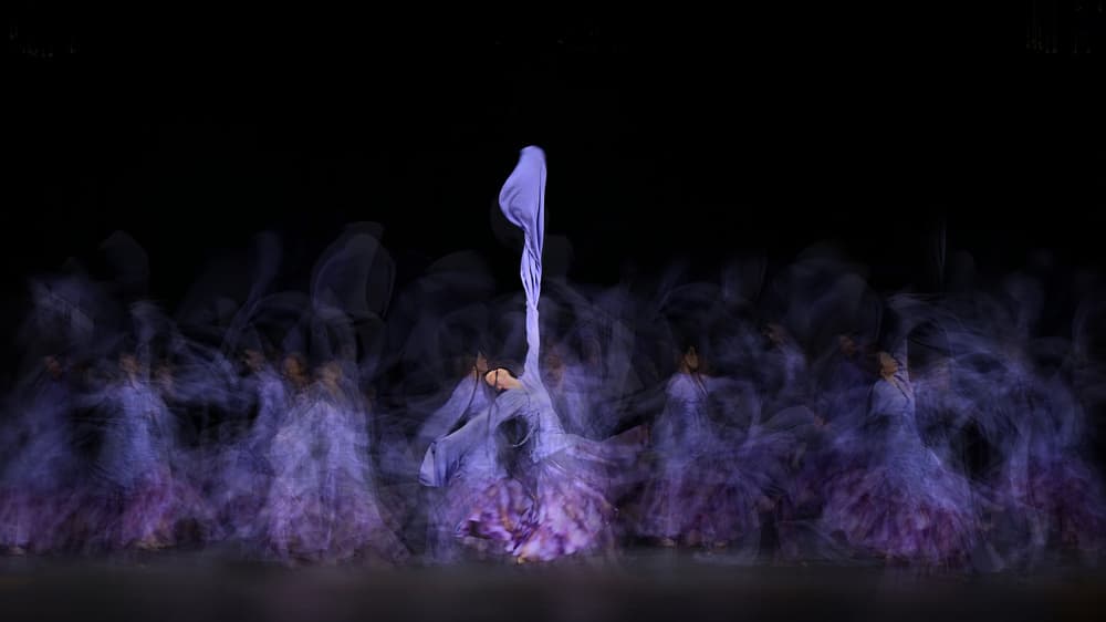 Ethereal Purple Dance by Rob Li — canvas wall art