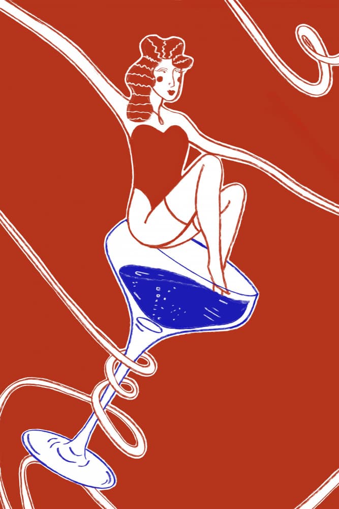 Whimsical Cocktail Delight by Mela Patterns — canvas wall art