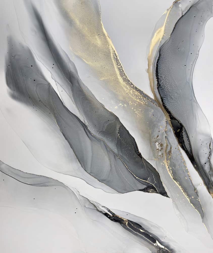 Shimmering Gold Abstract by Alevtina Shelest — canvas wall art