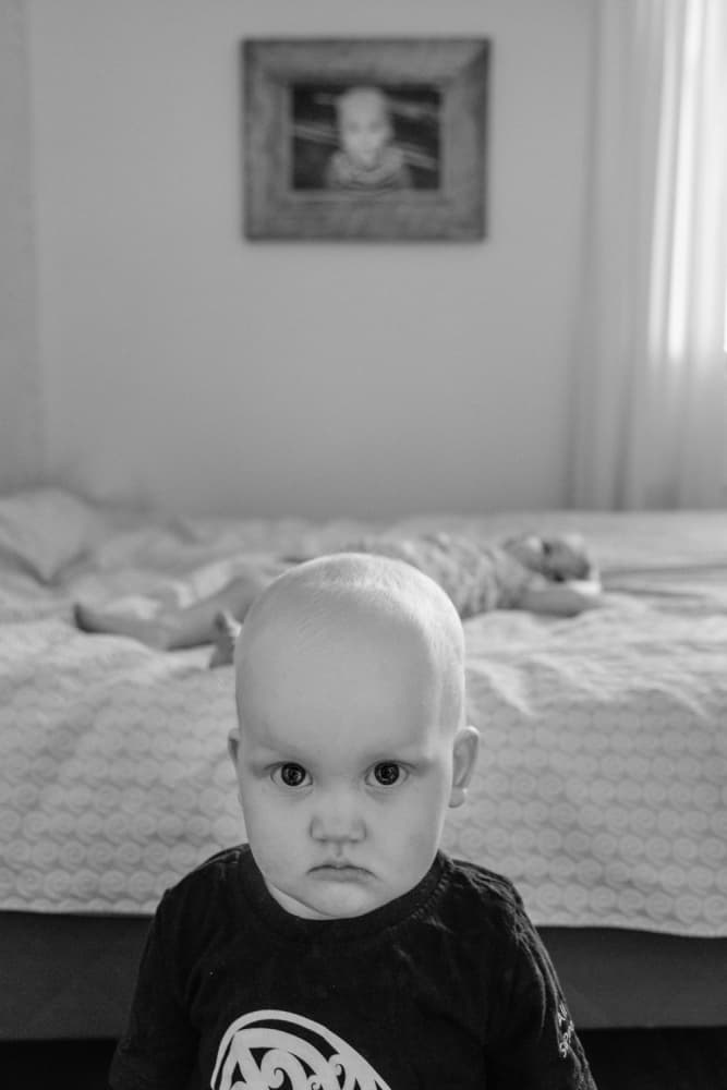Serious Little Boy by Carlos_Grury_Santos — canvas wall art