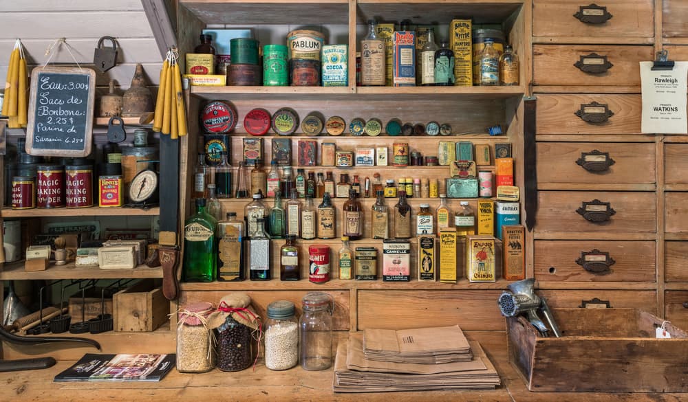 Vintage General Store by Miroslaw Prybinski — canvas wall art