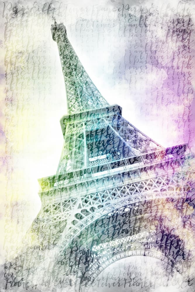 Dreamy Paris Tower by Melanie Viola — canvas wall art