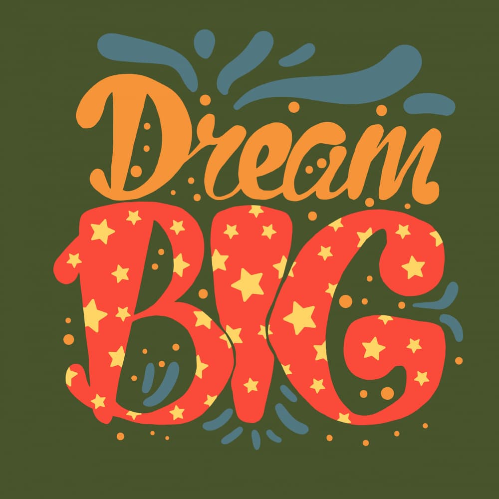 Dream Big Stars by Marika Barsrsind — canvas wall art
