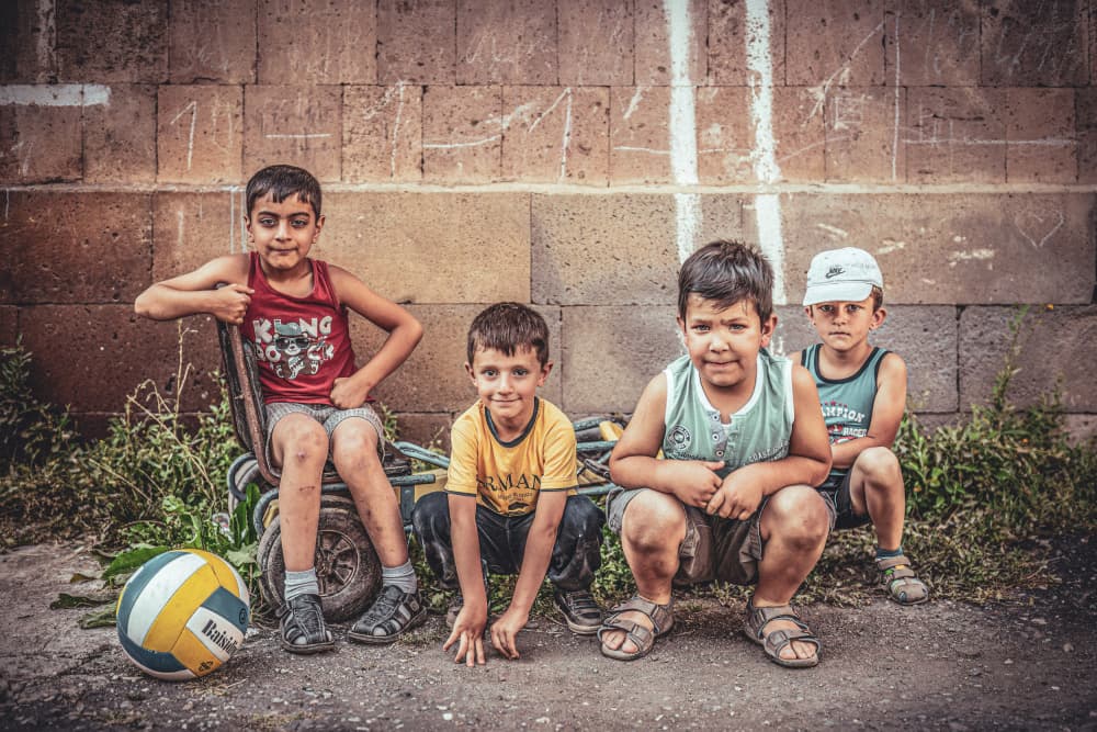 Street Game Friends by Marco Tagliarino — canvas wall art