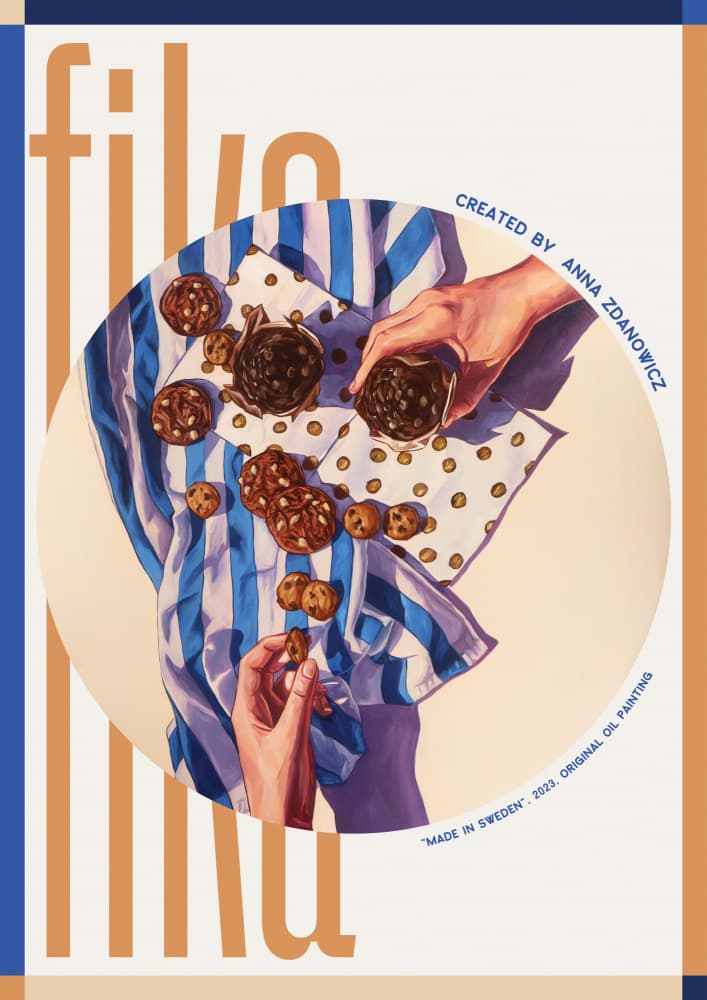 Fika Coffee Break by Anna Zdanowicz — canvas wall art