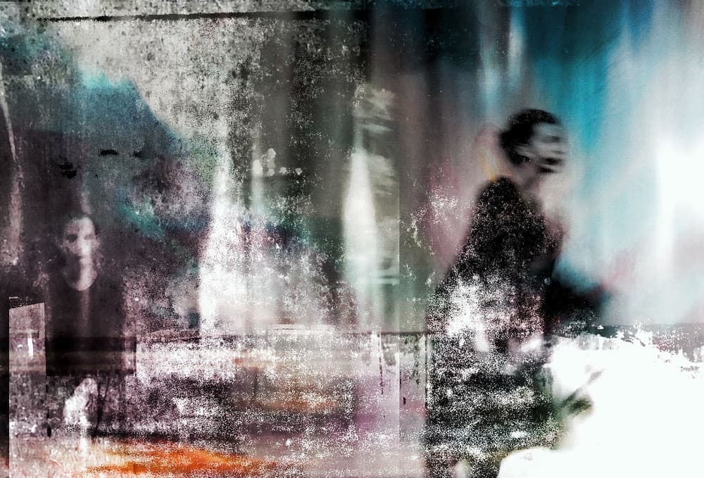 Mysterious Blurred Figures by Dalibor Davidovic — canvas wall art
