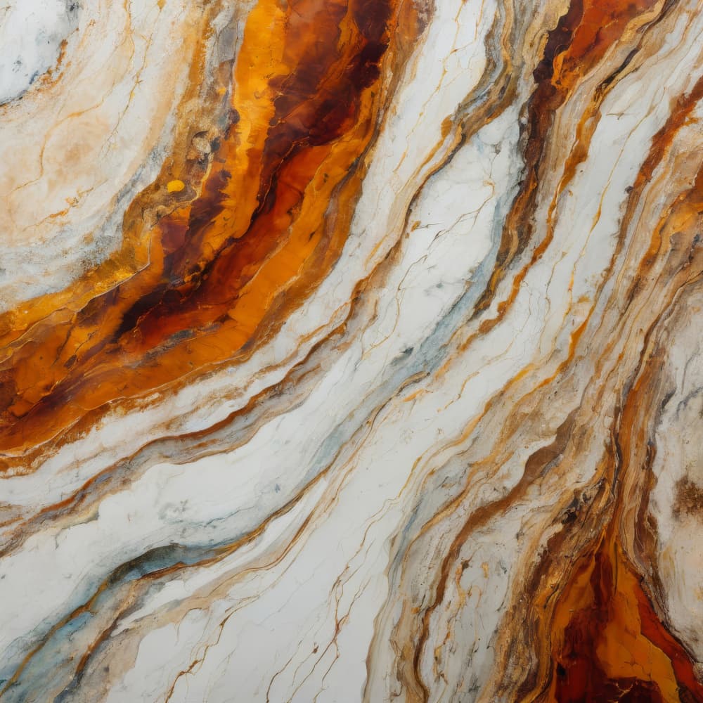 Fiery Marble Veins by Alpenglow Workshop — canvas wall art