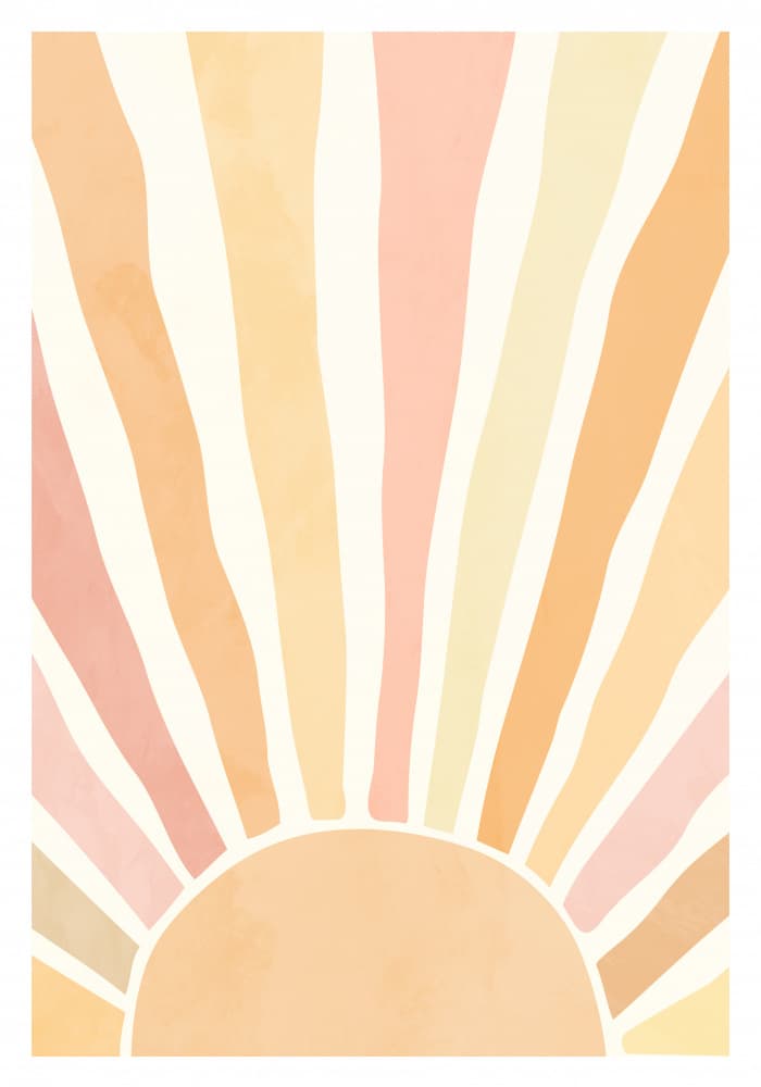 Boho Sunrise Glow by Sarah Manovski — canvas wall art