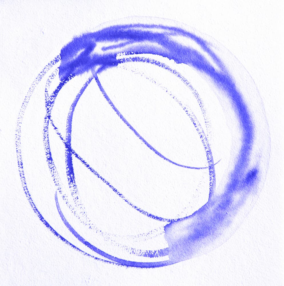 Fluid Blue Abstract by Santhosh ch — canvas wall art