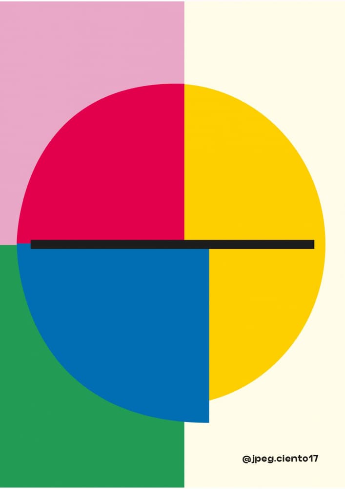 Colorful Geometric Circle by SERGIO ORTIZ — canvas wall art