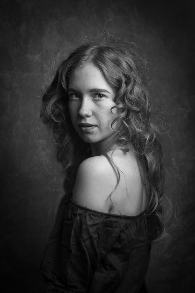Pensive Young Woman by Ruth Franke — canvas wall art
