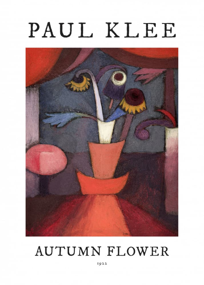 Autumn Flower 1922 by Paul Klee — canvas wall art